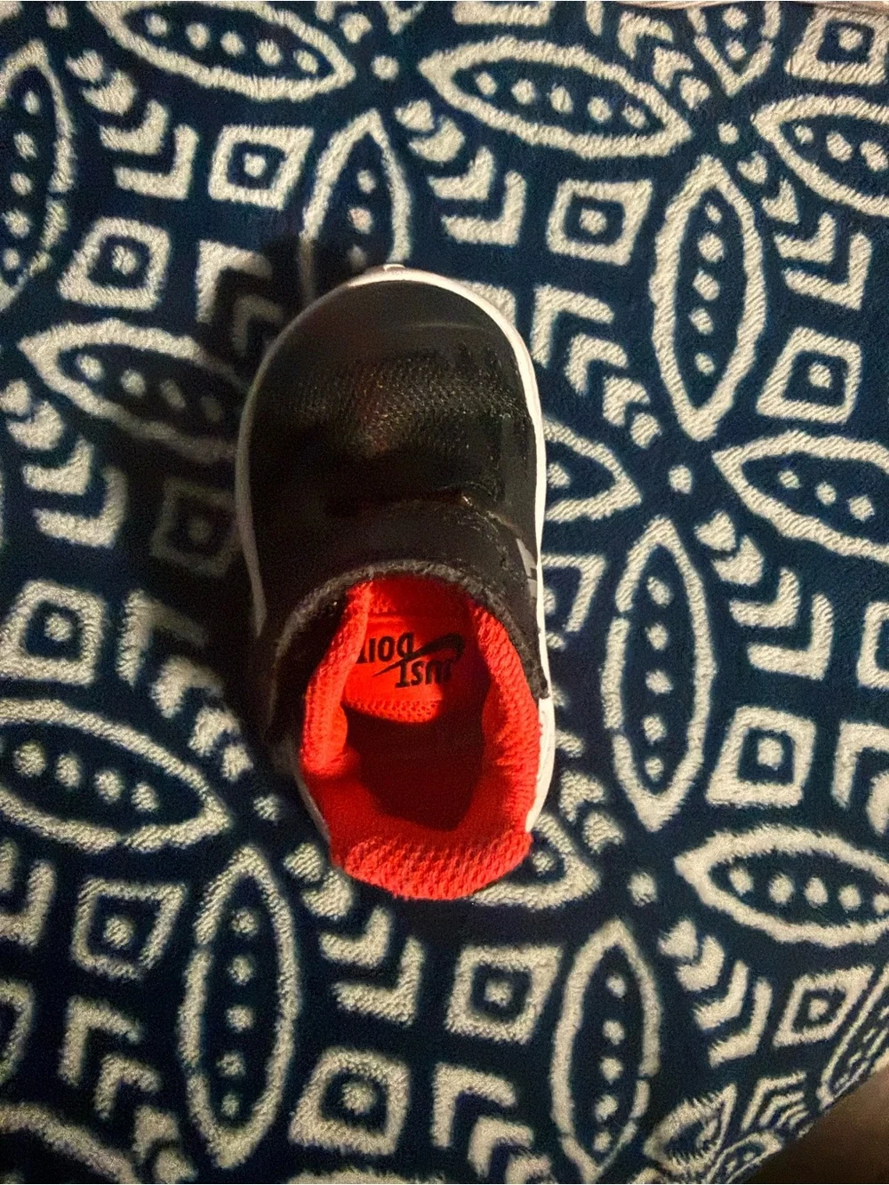 Nike Black and Red Toddler Slip-On Sneakers